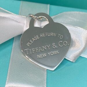 Tiffany & Co. Large Return to Tiffany® Heart Charm  Sterling Silver NWT